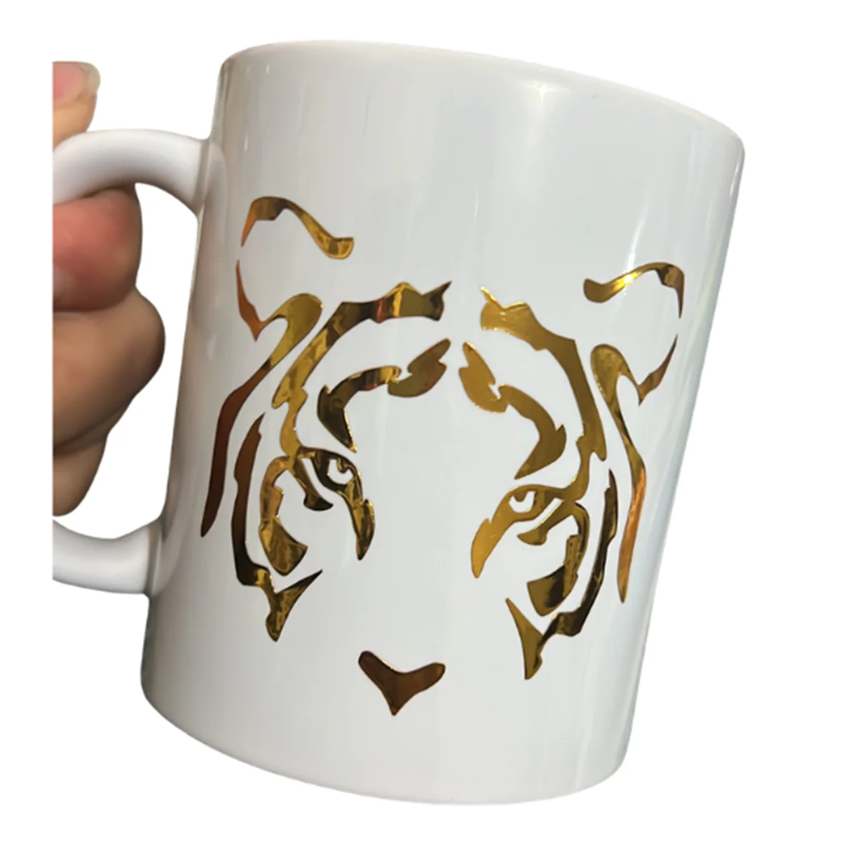 Taza con vinil personalizada
